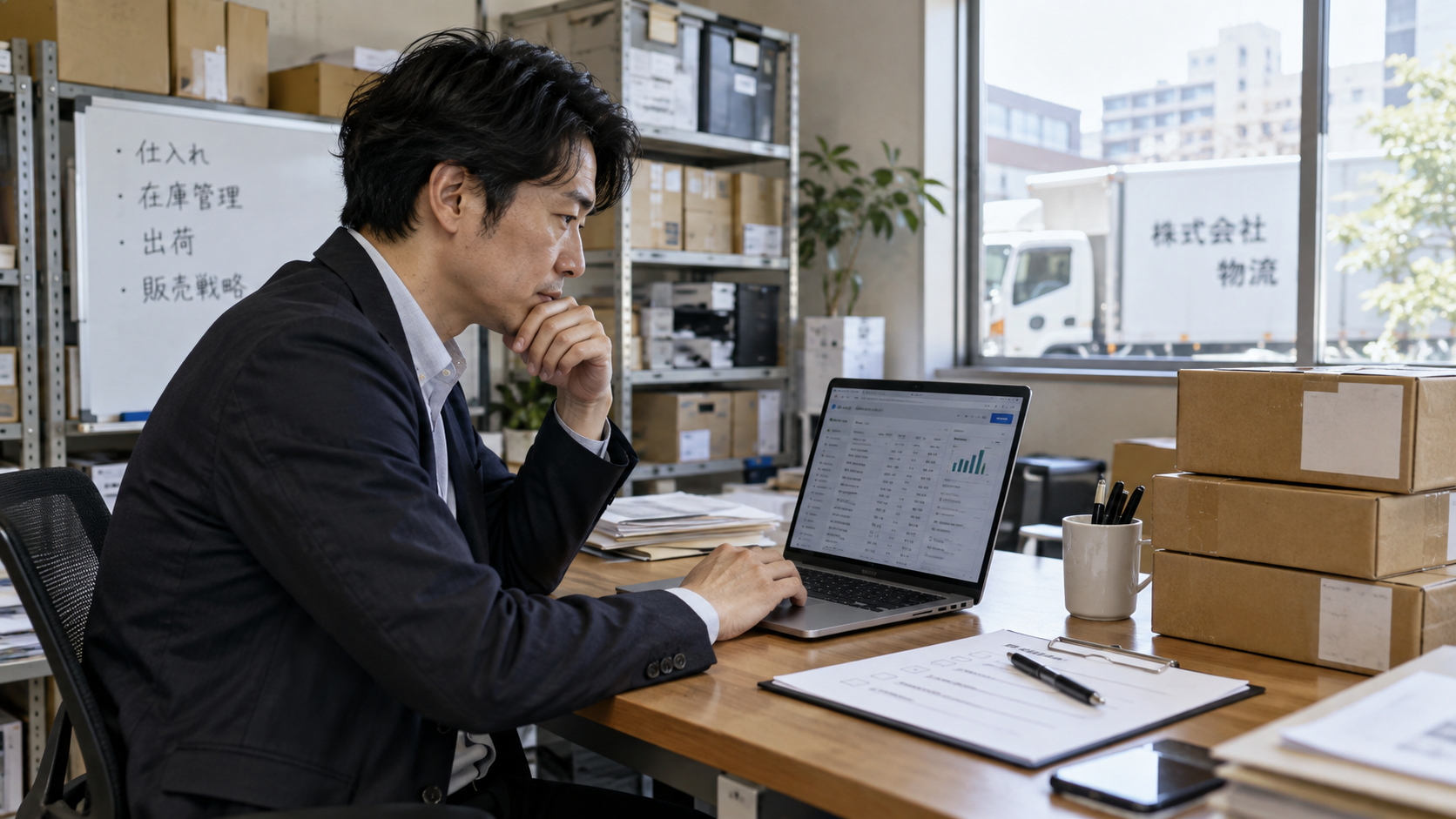 受注情報と業務手順を確認しEC導入を検討する担当者