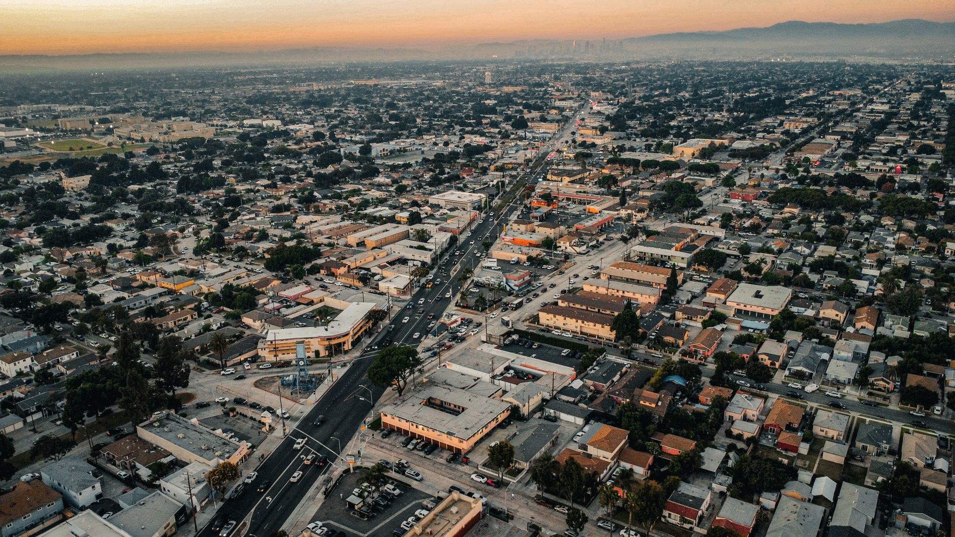 Stunning aerial view of Los Angeles showcasing urban sprawl