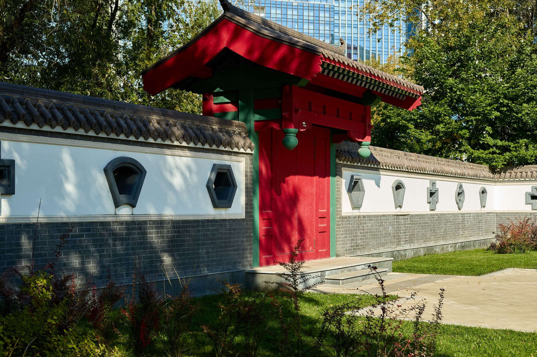 Explore a traditional Chinese architectural gate nestled in